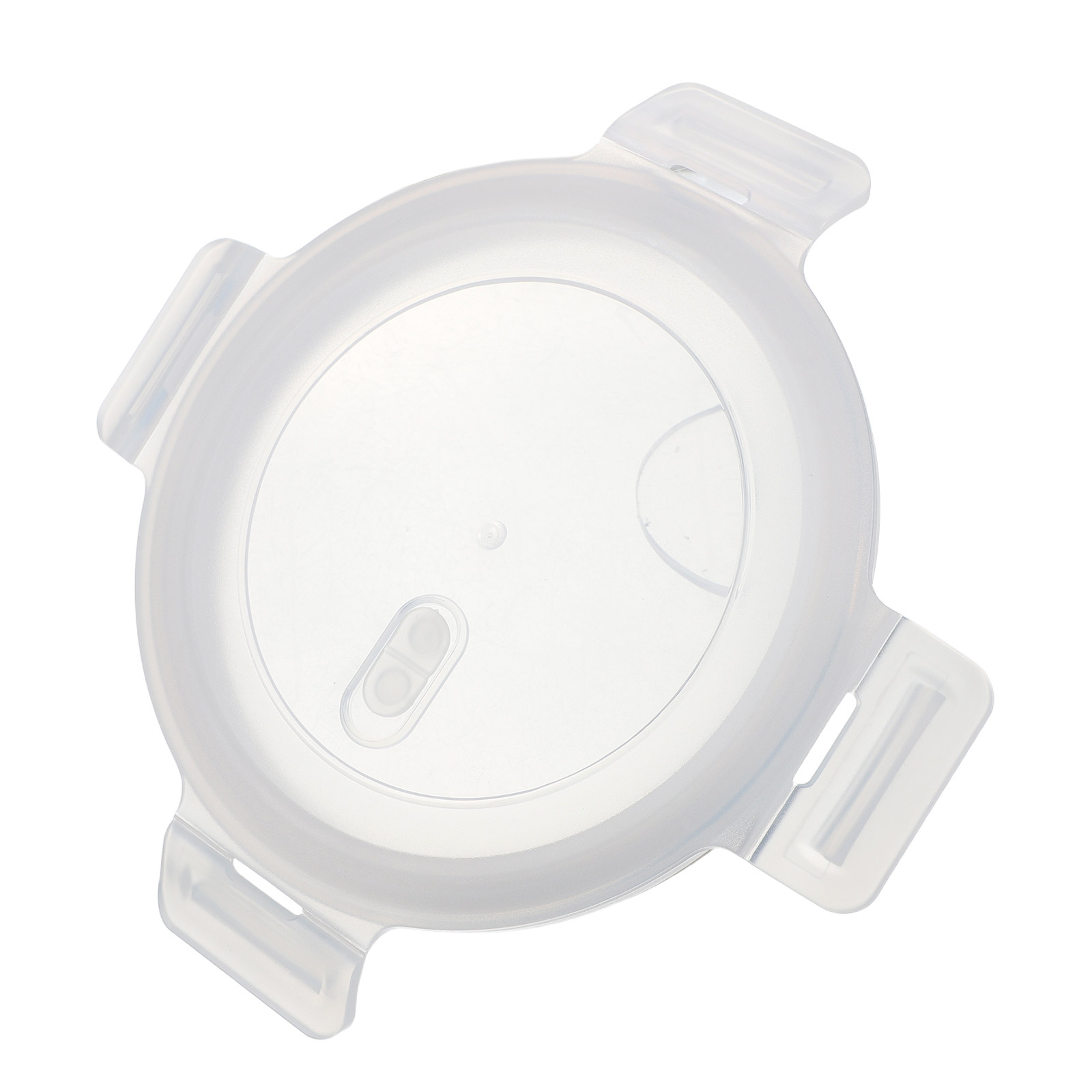 Food Storage Glass Round - غطاء حاوية دائري بقفل سريع مقاس