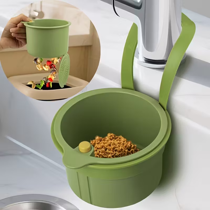 Food Storage Types - سلة تصريف للمغسلة قابلة للضغط، مصفاة