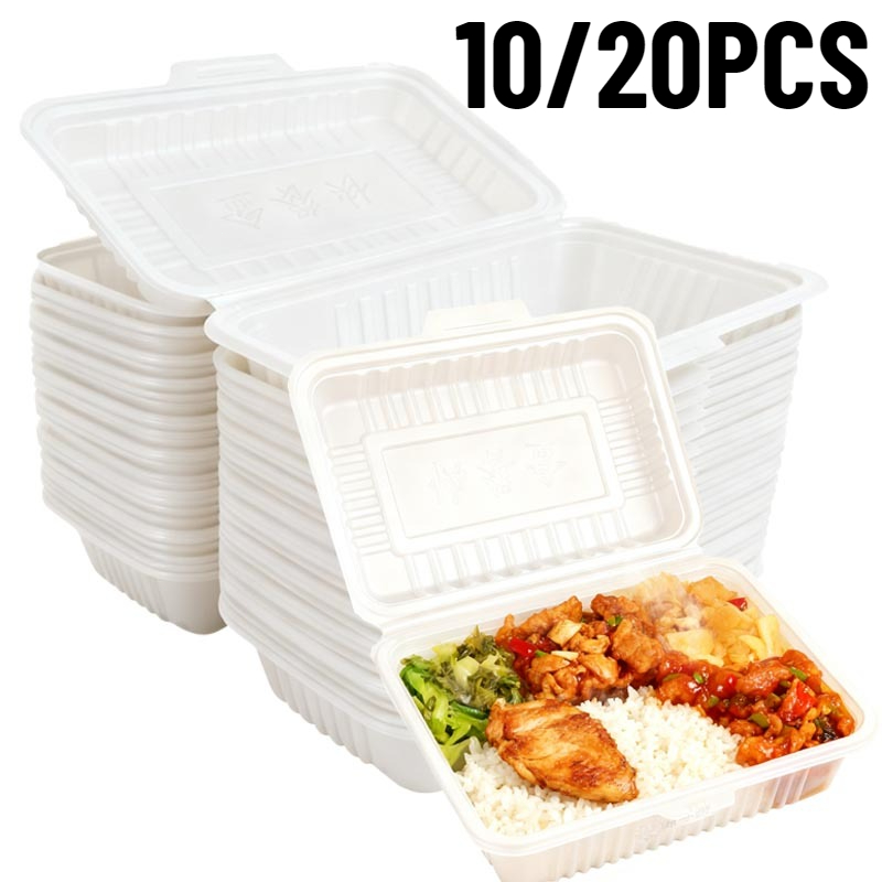 Food Storage For Restaurant - 10/20 قطعة صناديق الغداء القابل للتصرف