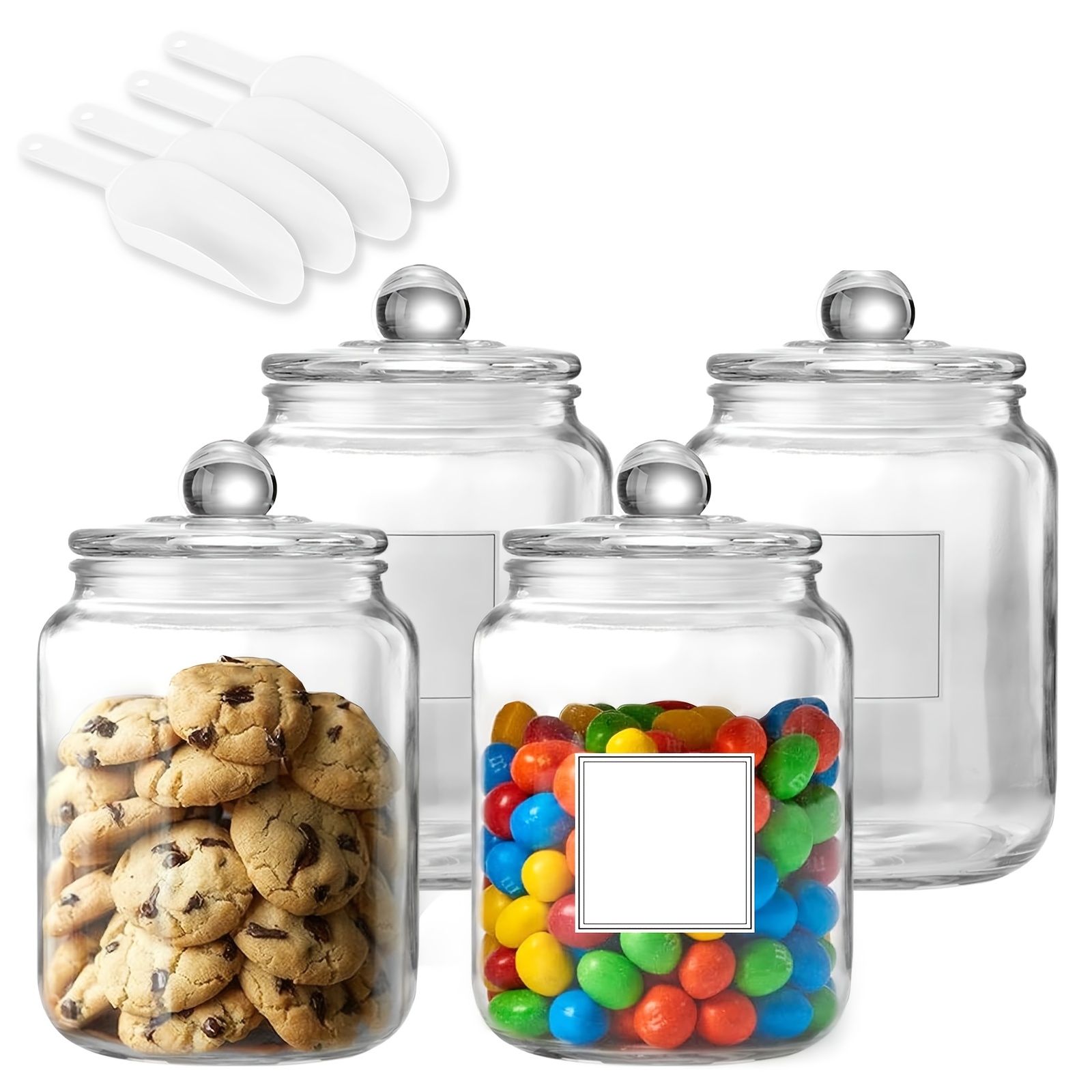 Xl Food Storage Containers With Lids - أوعية زجاجية كبيرة سعة نصف جالون