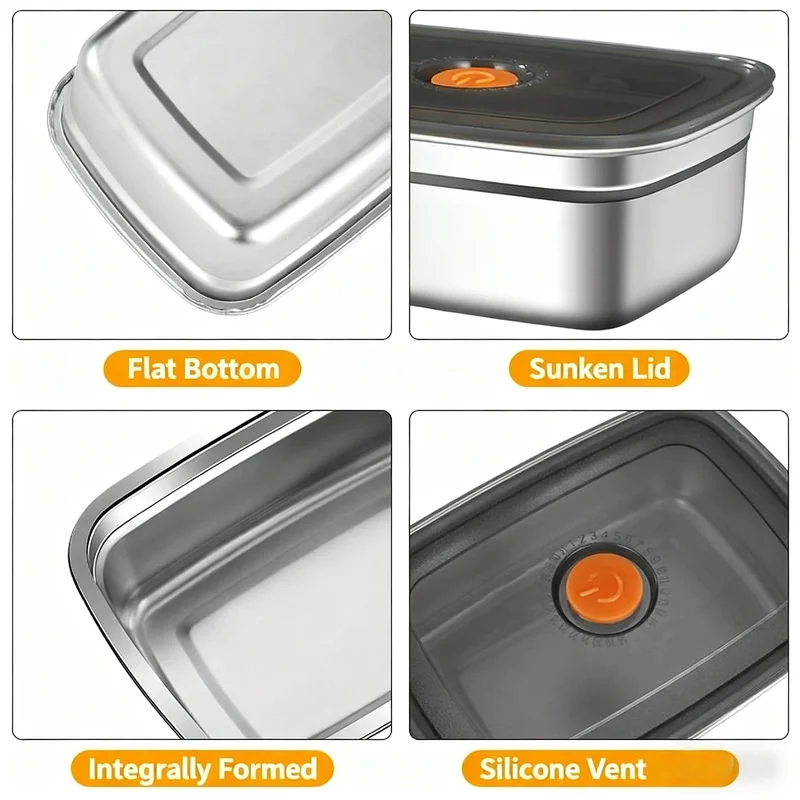 صندوق طعام كبير السعة من الفول - مراجعة Food Storage Safety وسعره