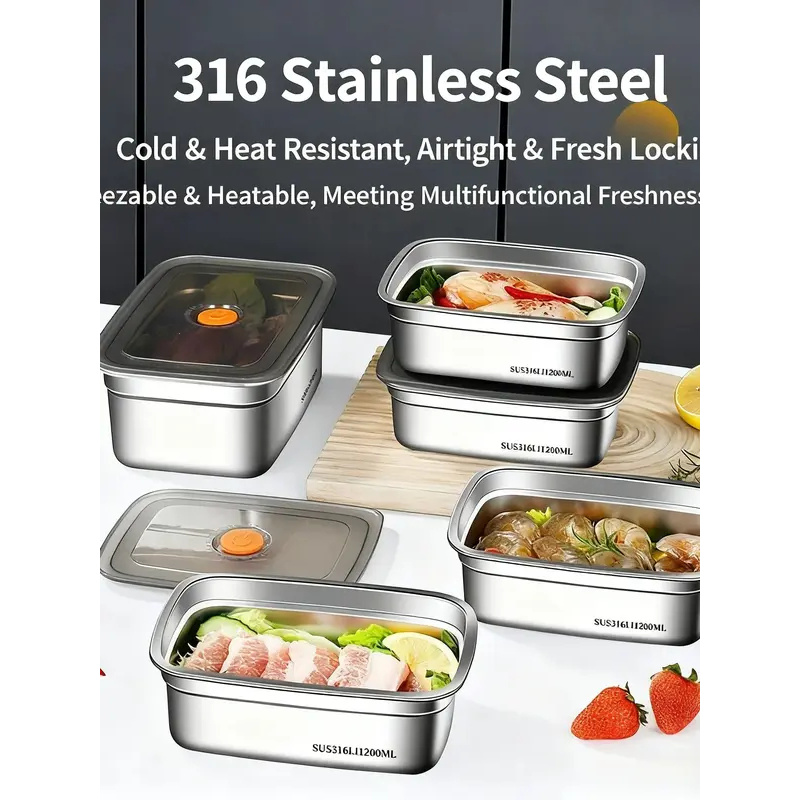 صندوق طعام كبير السعة من الفول - مراجعة Food Storage Safety وسعره