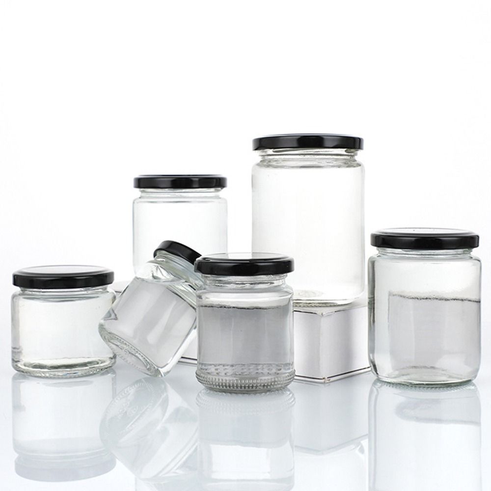 الزجاج جرة ميسون مع الأغطية ال - مراجعة Food Storage Glass Round وسعره