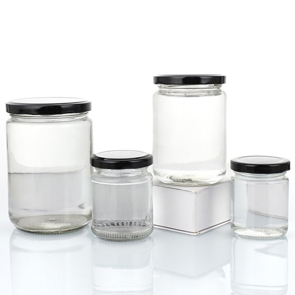 الزجاج جرة ميسون مع الأغطية ال - مراجعة Food Storage Glass Round وسعره