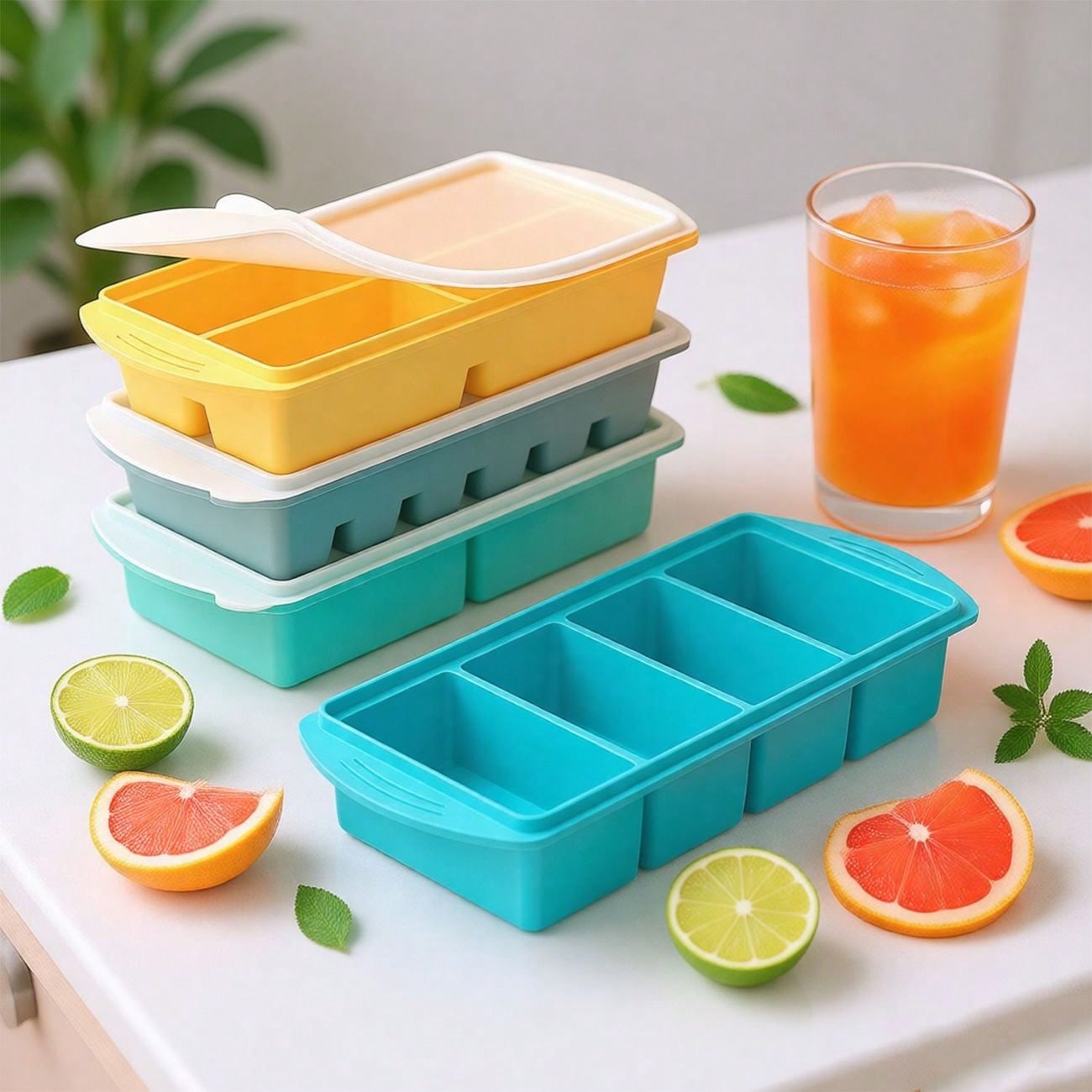 صينية تجميد سيليكون مع غطاء، ق - مراجعة Xl Food Storage Containers With Lids وسعره
