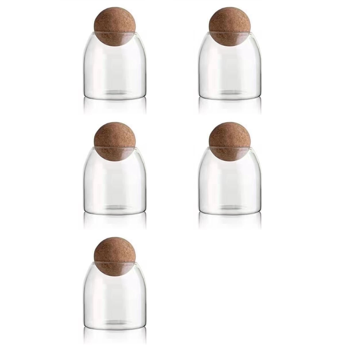 زجاجات زجاجية شفافة ABGR-5X، ح - مراجعة Food Storage Glass Round وسعره