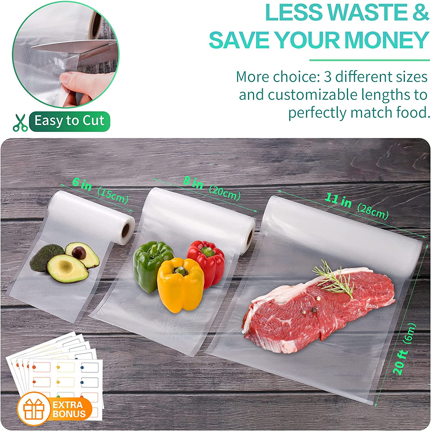 أكياس مطبخ للتفريغ الهوائي، أك - مراجعة Food Storage Vacuum وسعره