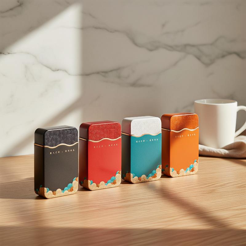صندوق تخزين شاي معدني مستطيل ا - مراجعة Food Storage Metal Box وسعره