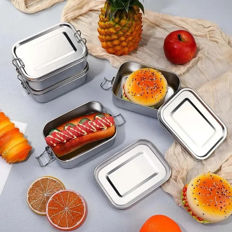 صندوق غداء من الفولاذ المقاوم  - مراجعة Food Storage Metal Box وسعره