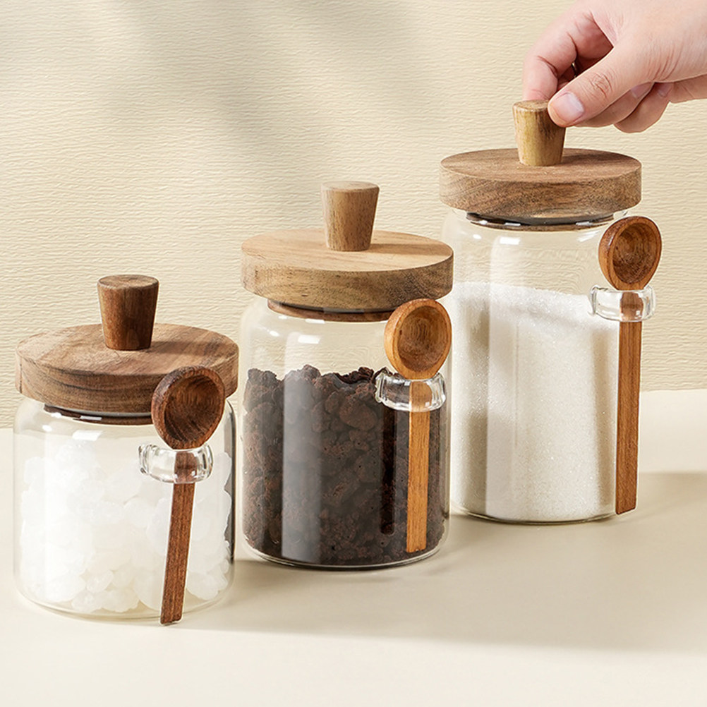 وعاء تخزين طعام زجاجي شفاف بغط - مراجعة Food Storage In Pantry وسعره