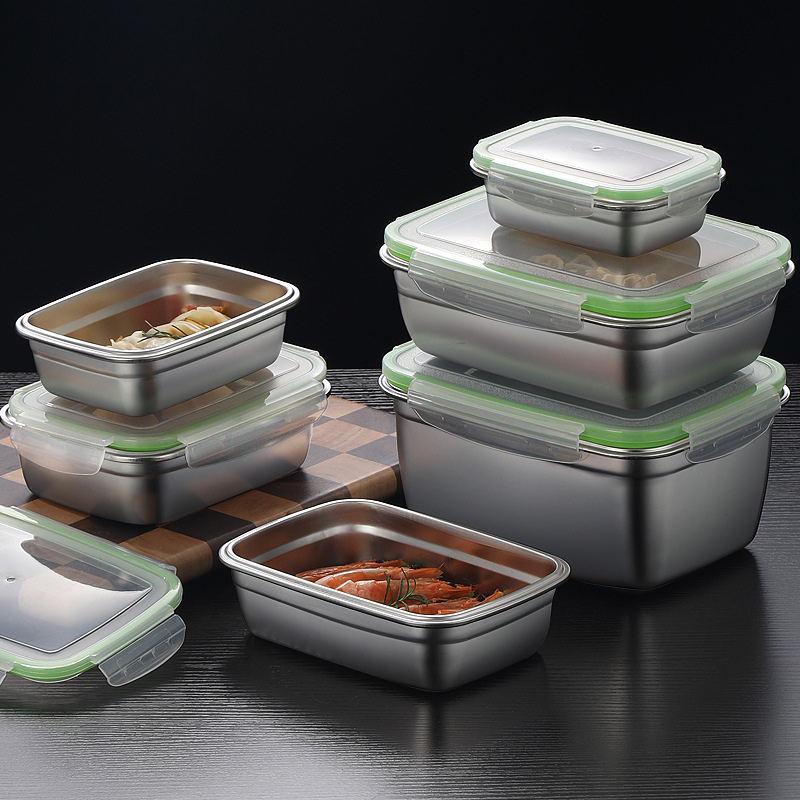 مجموعة صناديق الغداء المصنوعة  - مراجعة Food Storage Metal Box وسعره