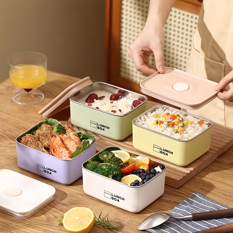 مجموعة علب غداء من الفولاذ الم - مراجعة Food Storage Metal Box وسعره