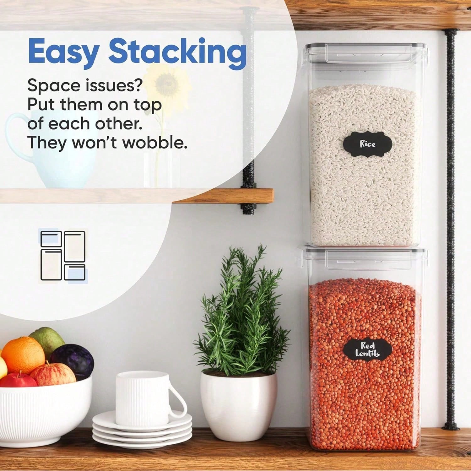 حاويات تخزين كبيرة الحجم للدقي - مراجعة Xl Food Storage Containers With Lids وسعره