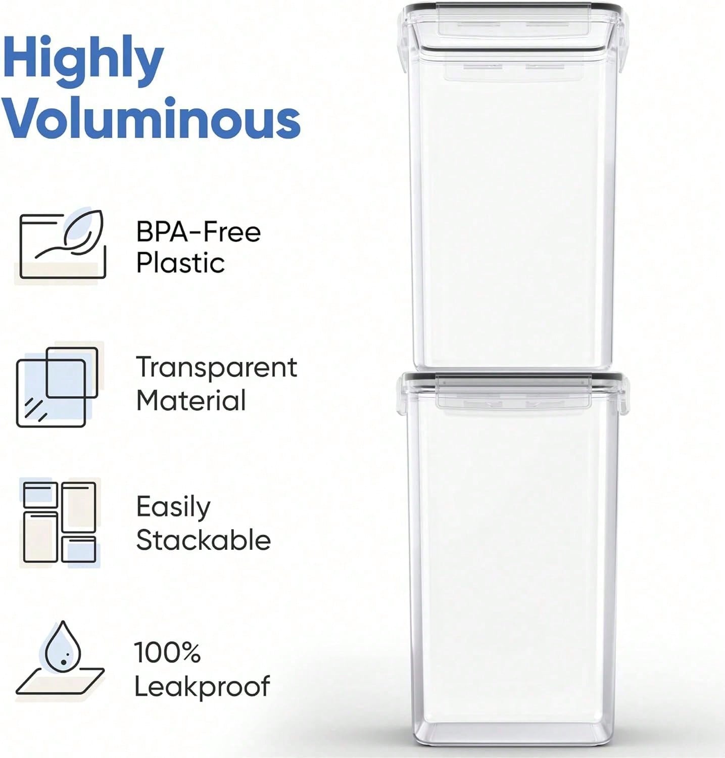 حاويات تخزين كبيرة الحجم للدقي - مراجعة Xl Food Storage Containers With Lids وسعره