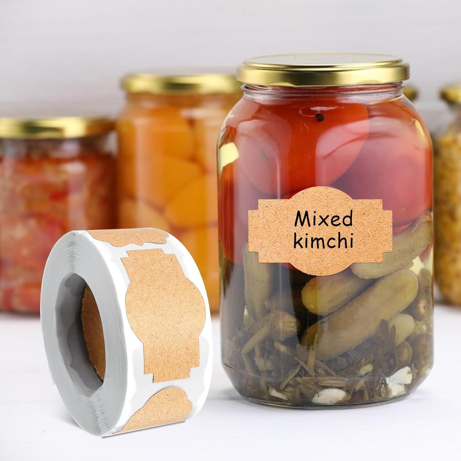 300 قطعة ملصقات جرة تسميات للك - مراجعة Food Storage In Pantry وسعره