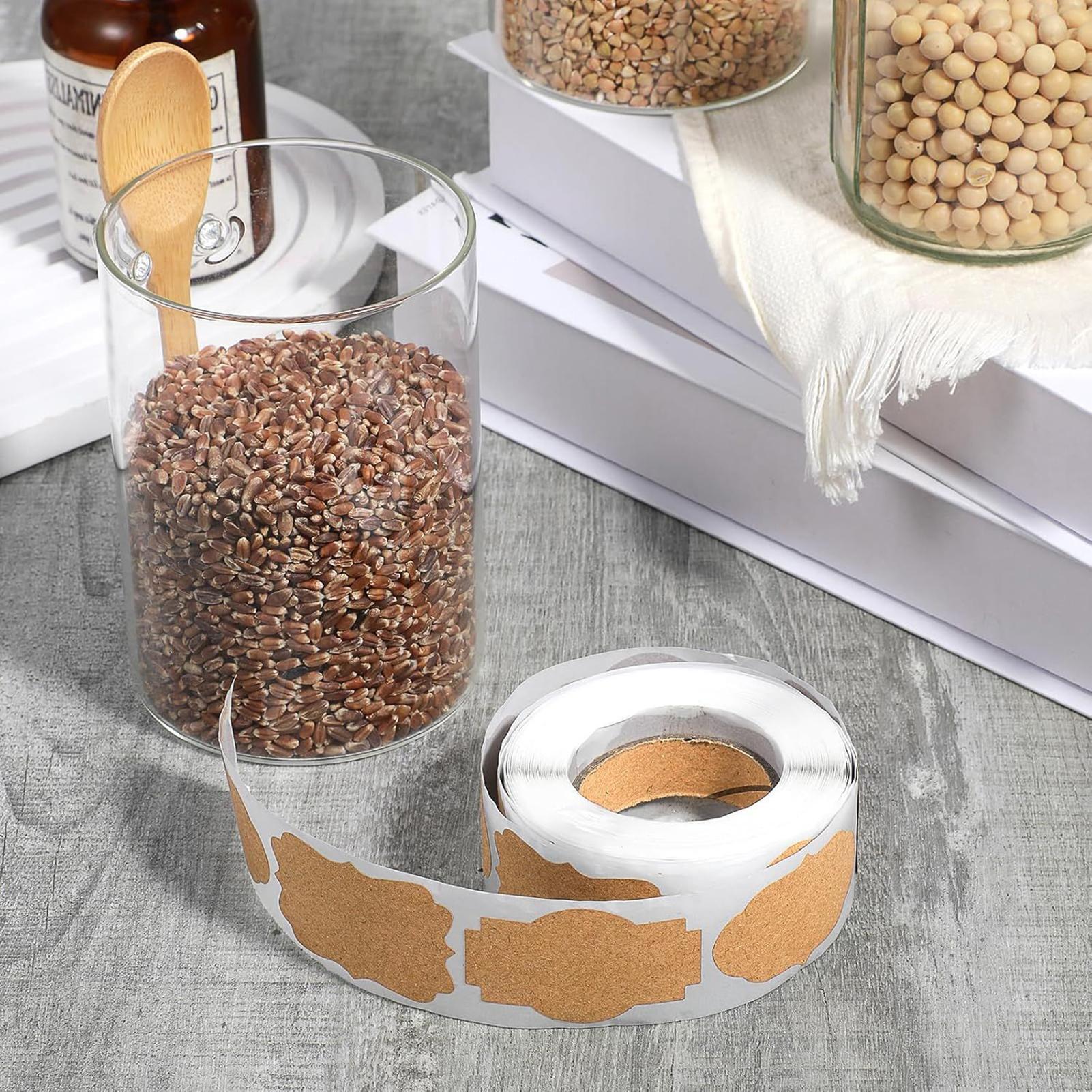 300 قطعة ملصقات جرة تسميات للك - مراجعة Food Storage In Pantry وسعره