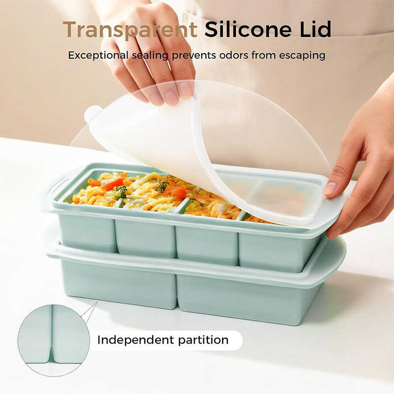 صينية سيليكون للفريزر مع غطاء، - مراجعة Xl Food Storage Containers With Lids وسعره