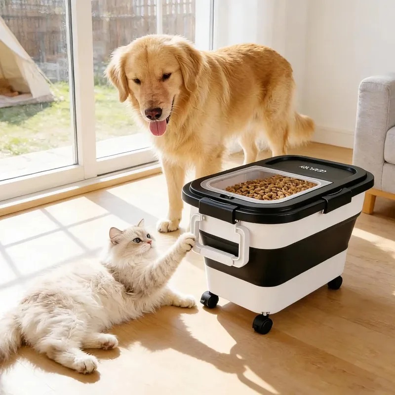 حاوية تخزين طعام الكلاب سعة 20 - مراجعة Food Storage Pet وسعره