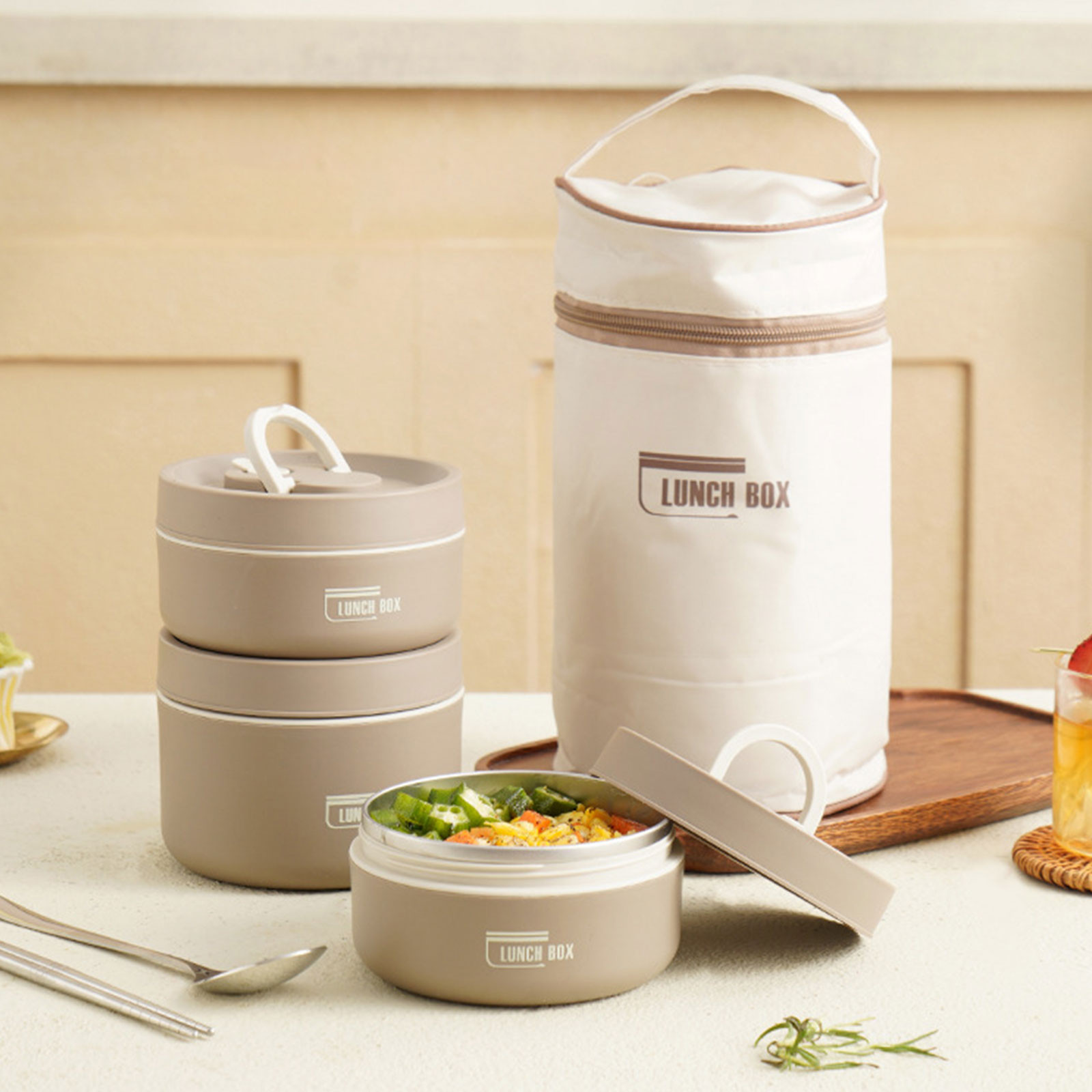 صندوق غداء حراري من الفولاذ ال - مراجعة Food Storage Metal Box وسعره