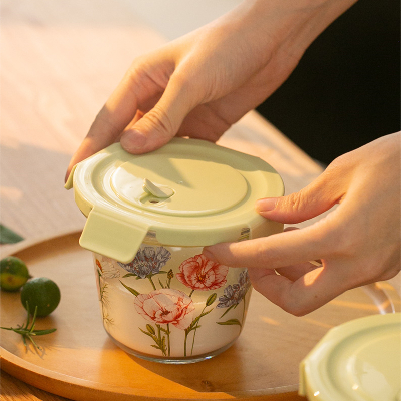 صندوق تخزين الطعام الفرنسية خم - مراجعة Food Storage Glass Round وسعره