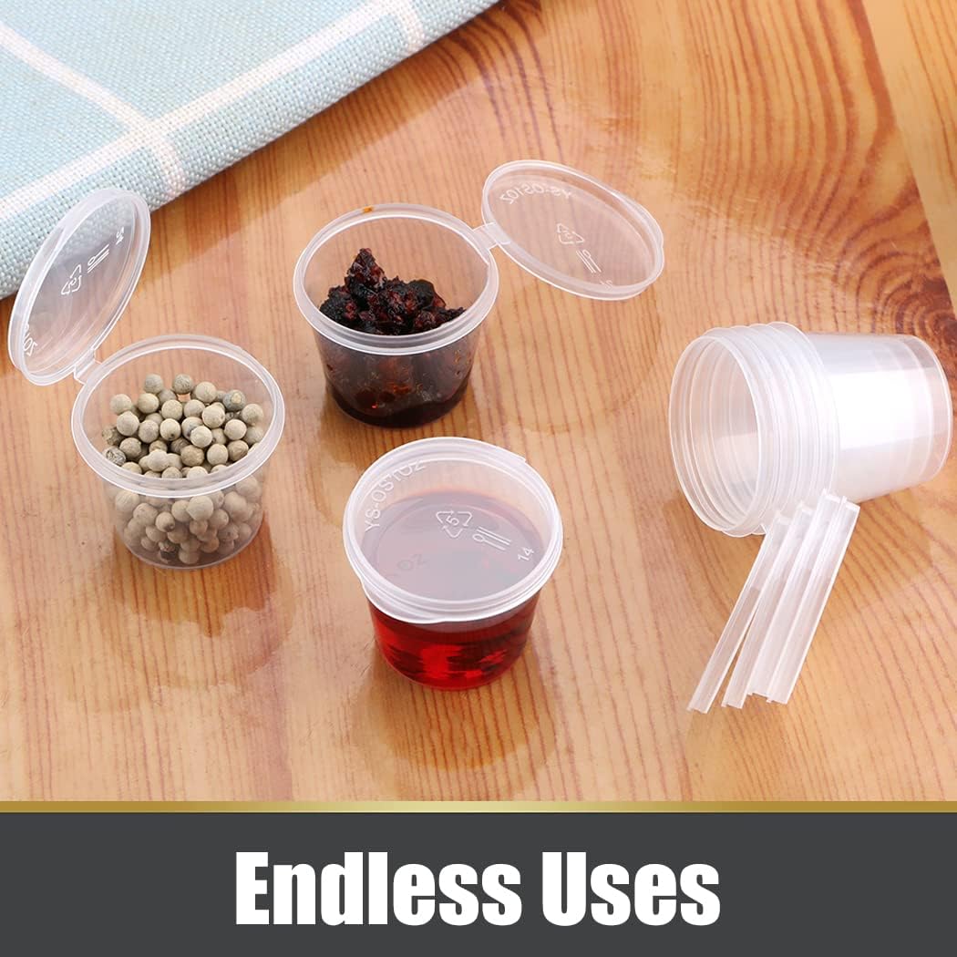 أكواب صلصة بلاستيكية شفافة للا - مراجعة Food Storage Safety وسعره