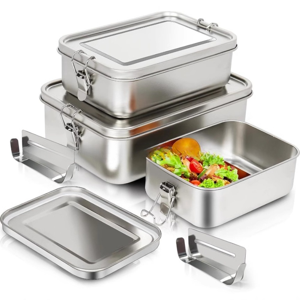صندوق بينتو من الفولاذ المقاوم - مراجعة Food Storage Metal Box وسعره